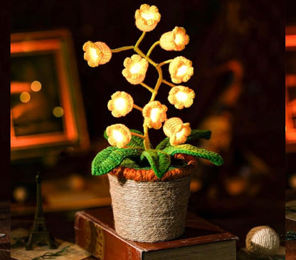 Handcrafted Crochet Flower Lamps