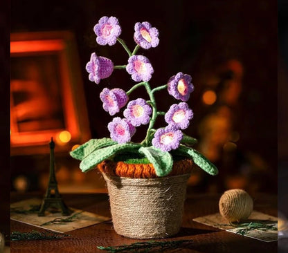 Handcrafted Crochet Flower Lamps