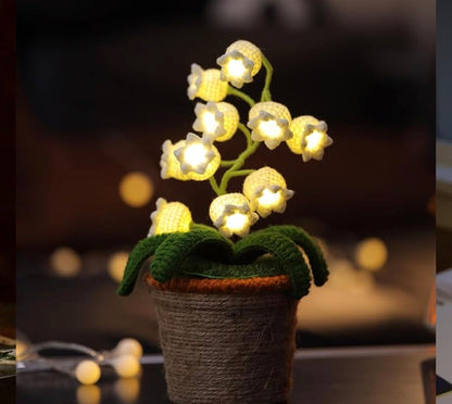 Handcrafted Crochet Flower Lamps